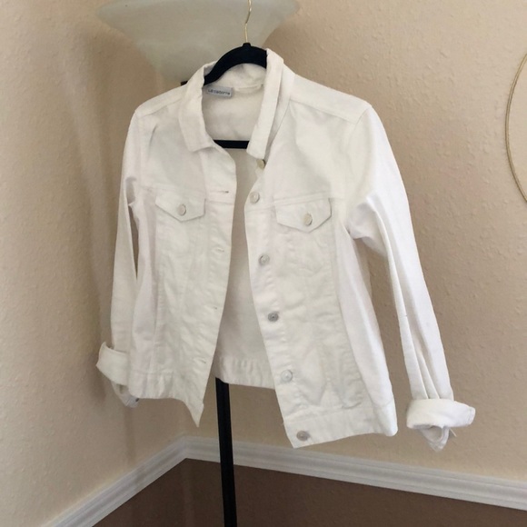 Liz Claiborne white jean jacket - Picture 1 of 3